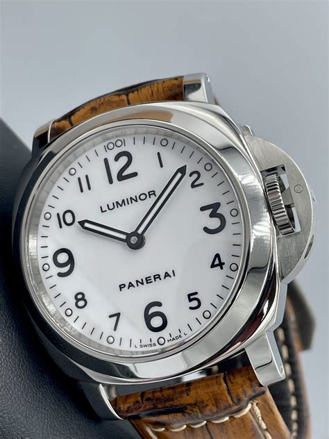 panerai white dial for sale|Panerai luminor replacement dials.